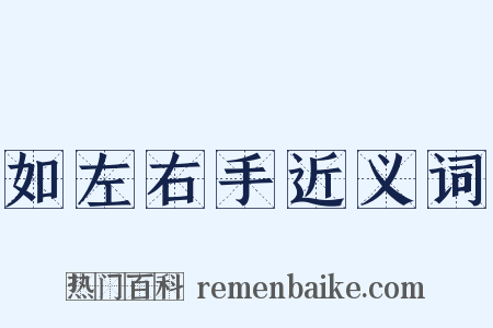 如左右手近义词是什么意思的图片